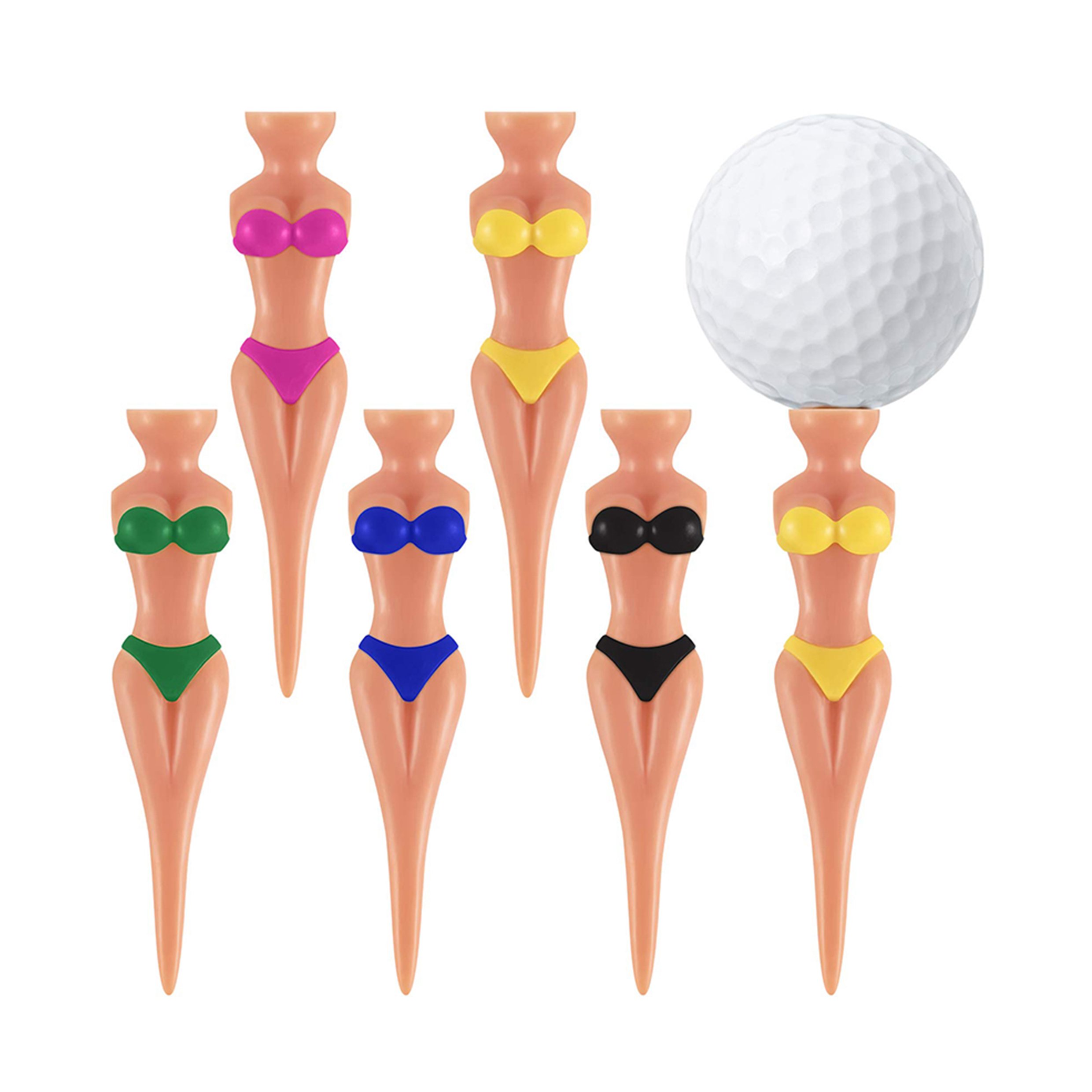 Durable Golf Plastic Tee - 50 pk